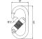 Edelstahl-Karabinerhaken mit Fallanzeiger IKV 29