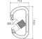 Edelstahl-Karabinerhaken mit Fallanzeiger IKV 29